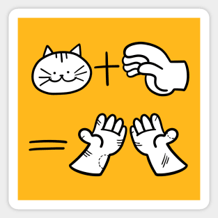 Formula of cute cat Sticker